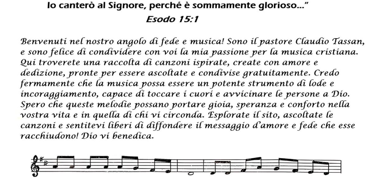 benvenuti nel sito ufficiale di Claudio Tassan